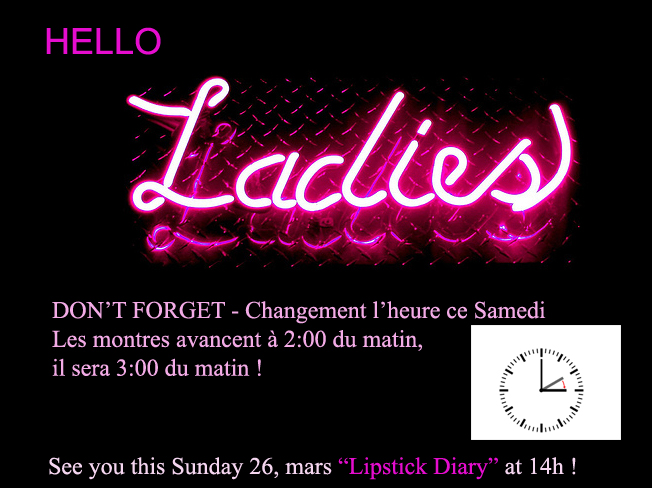 Lipstick l'heure change